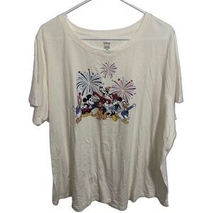 Disney Mickey Mouse and friends Fireworks Graphic T-shirt